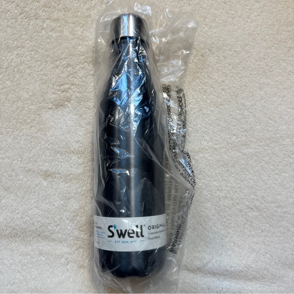 NWT Swell/S’well Insulated Stainless Steel Water Bottle, 17oz Shimmer Blue Suede - Picture 9 of 9